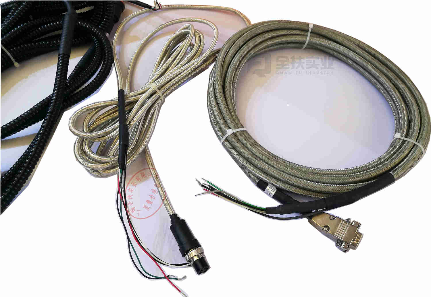 Weighing signal line and weighing cable