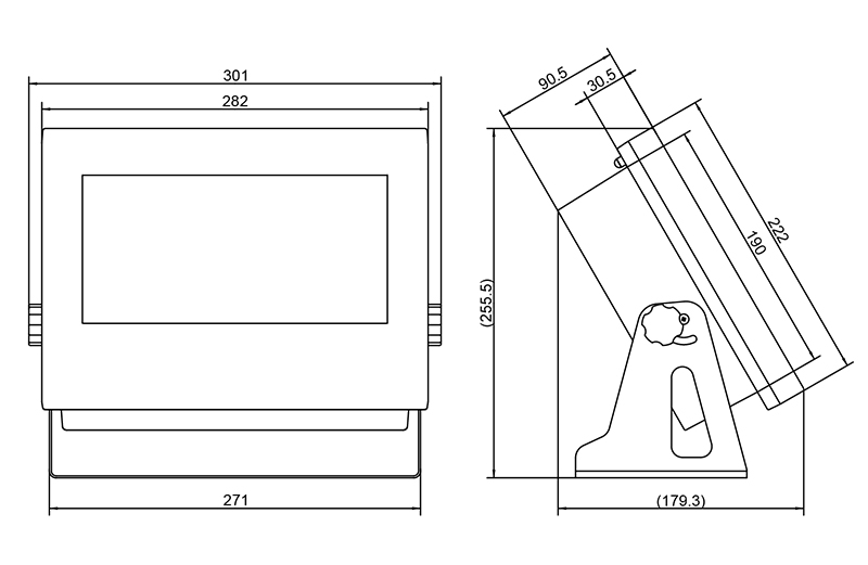 Ds12 unattended truck scale instrument
