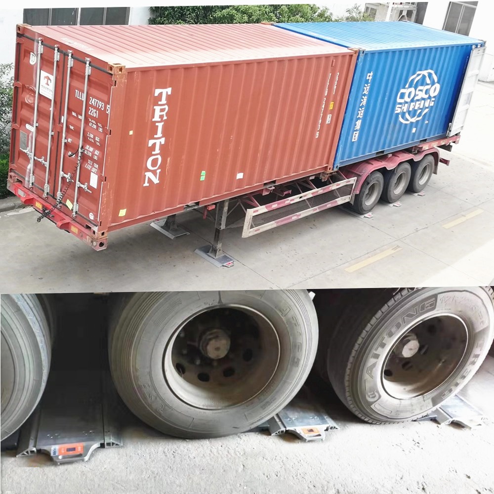 D Series Portable axle load scale integrated